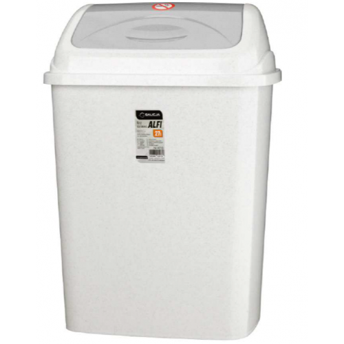 Kosz na śmieci z uchylną pokrywą  7,5 L - marmurek